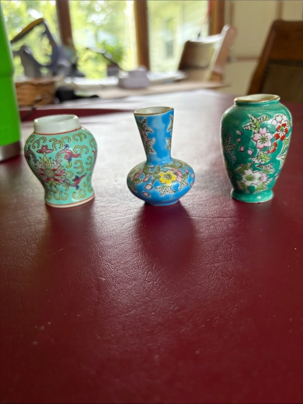 Mini Cloisonné Decoratively Vase Trio